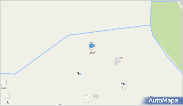 Zajączków, Zajączków, 80d, mapa Zajączków