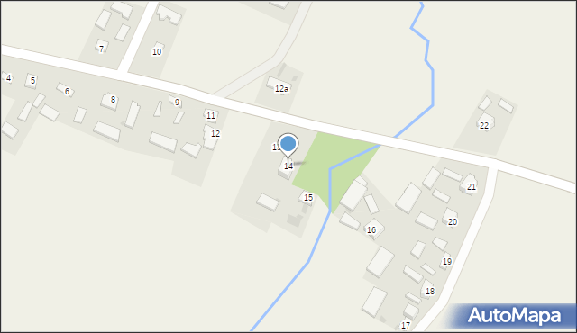 Zajączkowice, Zajączkowice, 14, mapa Zajączkowice