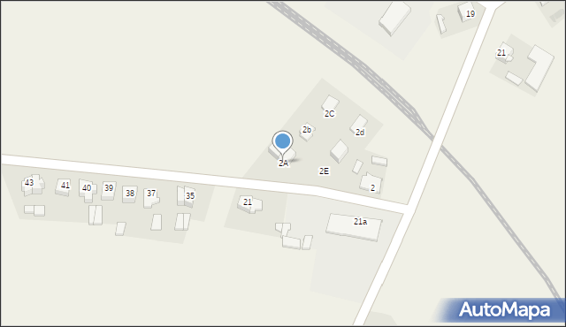 Zajączkowo, Zajączkowo, 2A, mapa Zajączkowo