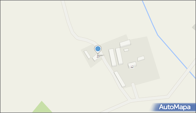 Zajączkowo, Zajączkowo, 13, mapa Zajączkowo