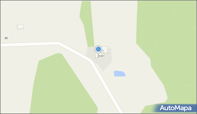 Zajączkowo, Zajączkowo, 17, mapa Zajączkowo