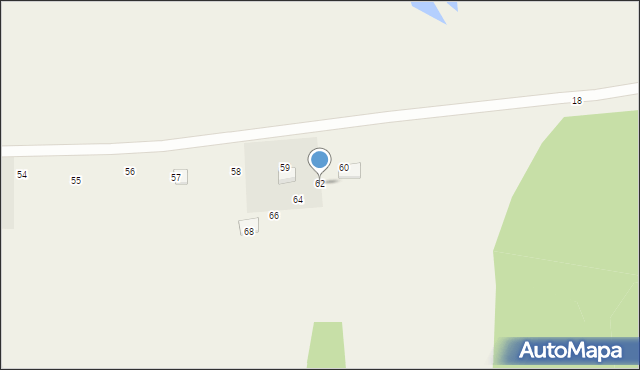 Zajączkowo, Zajączkowo, 62, mapa Zajączkowo