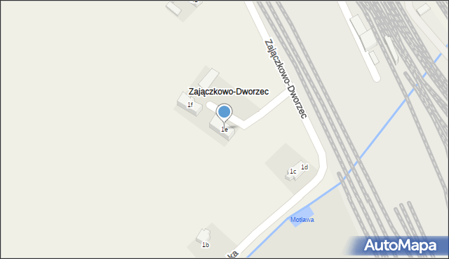 Zajączkowo, Zajączkowo, 1e, mapa Zajączkowo