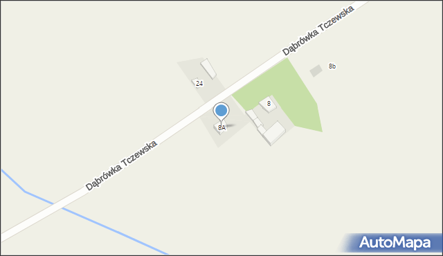 Zajączkowo, Zajączkowo, 8A, mapa Zajączkowo