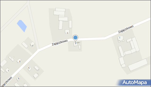 Zajączkowo, Zajączkowo, 2, mapa Zajączkowo