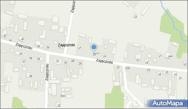 Zajęczniki, Zajęczniki, 25, mapa Zajęczniki