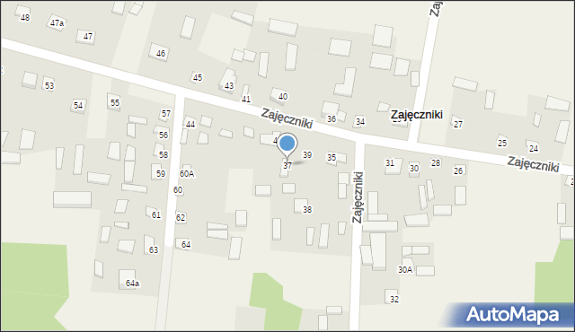 Zajęczniki, Zajęczniki, 37, mapa Zajęczniki