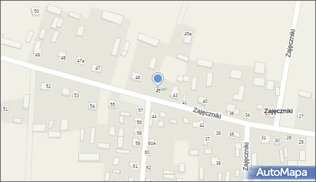 Zajęczniki, Zajęczniki, 45, mapa Zajęczniki
