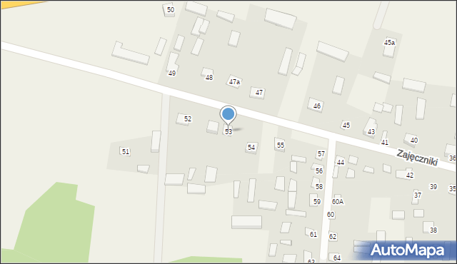 Zajęczniki, Zajęczniki, 53, mapa Zajęczniki