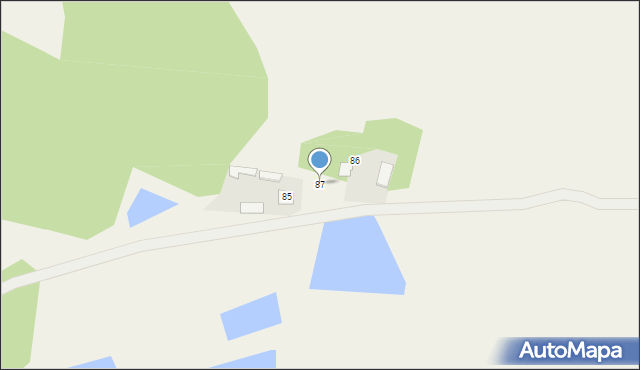 Zajęczniki, Zajęczniki, 87, mapa Zajęczniki