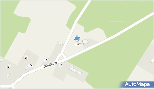 Zajezierce, Zajezierce, 18A, mapa Zajezierce