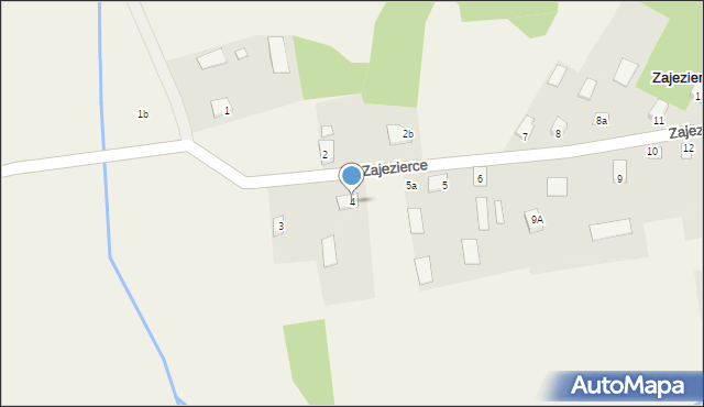 Zajezierce, Zajezierce, 4, mapa Zajezierce