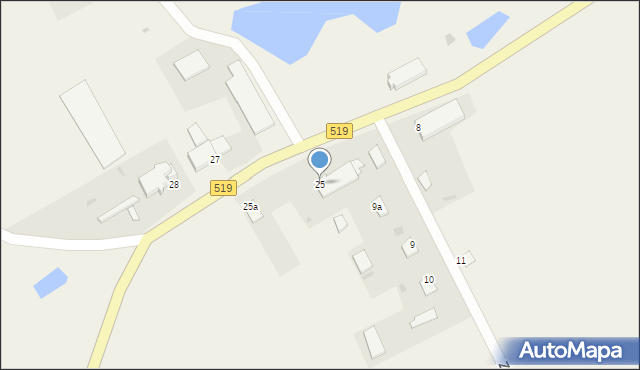 Zajezierze, Zajezierze, 25, mapa Zajezierze