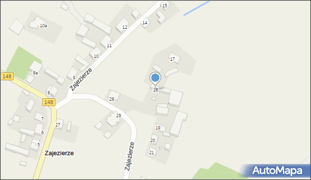 Zajezierze, Zajezierze, 18, mapa Zajezierze