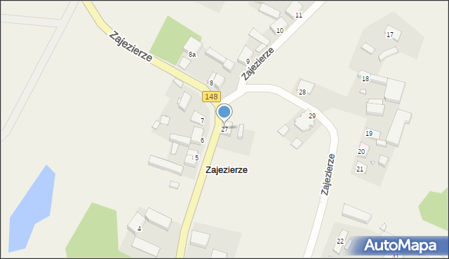 Zajezierze, Zajezierze, 27, mapa Zajezierze