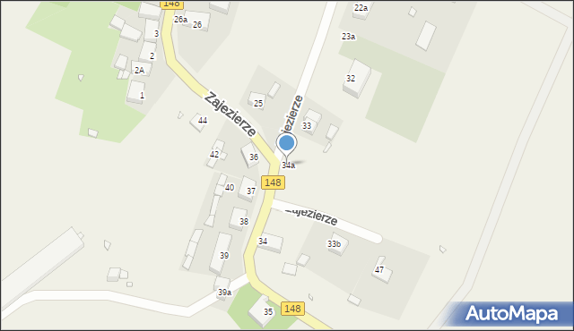Zajezierze, Zajezierze, 34a, mapa Zajezierze