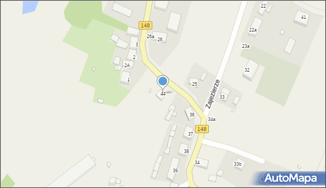 Zajezierze, Zajezierze, 44, mapa Zajezierze