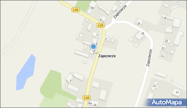 Zajezierze, Zajezierze, 5a, mapa Zajezierze