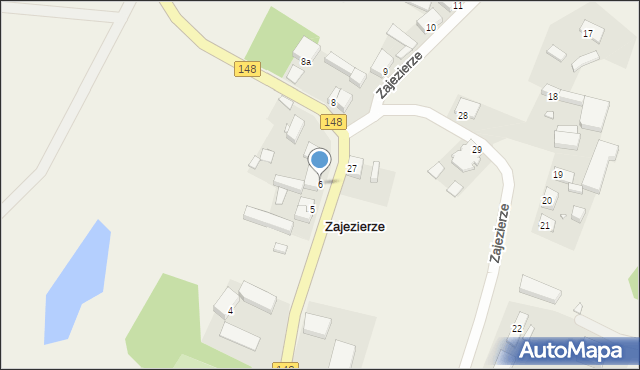 Zajezierze, Zajezierze, 6, mapa Zajezierze