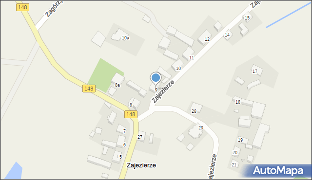 Zajezierze, Zajezierze, 9, mapa Zajezierze