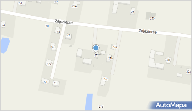 Zajezierze, Zajezierze, 27, mapa Zajezierze