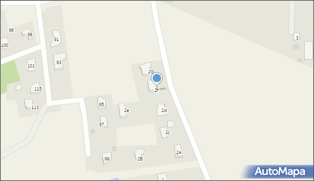 Zajezierze, Zajezierze, 2f, mapa Zajezierze