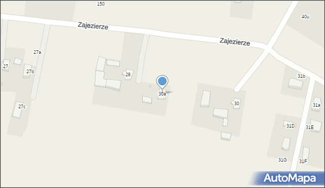 Zajezierze, Zajezierze, 30a, mapa Zajezierze