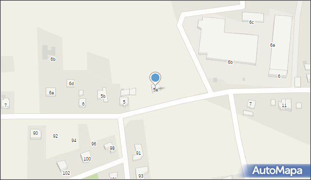 Zajezierze, Zajezierze, 5a, mapa Zajezierze