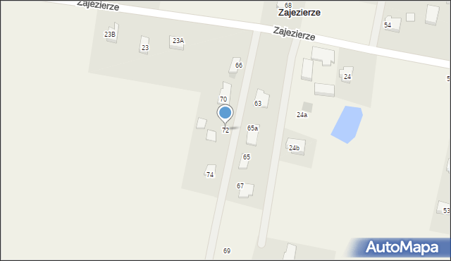 Zajezierze, Zajezierze, 72, mapa Zajezierze