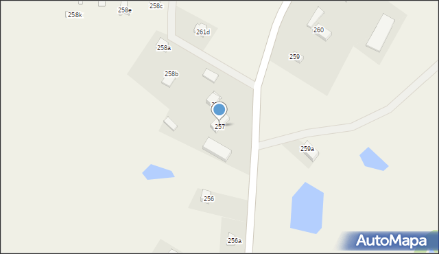 Zajezierze, Zajezierze, 257, mapa Zajezierze