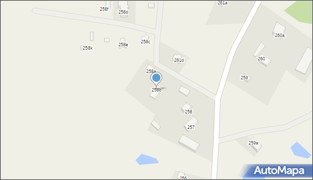 Zajezierze, Zajezierze, 258b, mapa Zajezierze