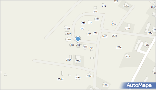 Zajezierze, Zajezierze, 264, mapa Zajezierze