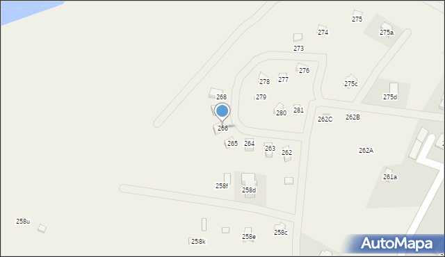 Zajezierze, Zajezierze, 266, mapa Zajezierze