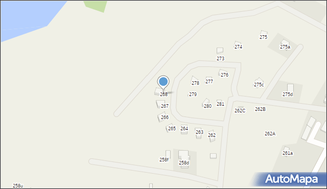 Zajezierze, Zajezierze, 268, mapa Zajezierze