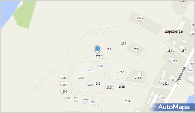 Zajezierze, Zajezierze, 273, mapa Zajezierze
