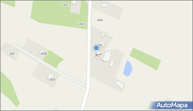 Zajezierze, Zajezierze, 292, mapa Zajezierze