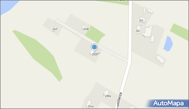 Zajezierze, Zajezierze, 292b, mapa Zajezierze