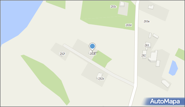 Zajezierze, Zajezierze, 292E, mapa Zajezierze