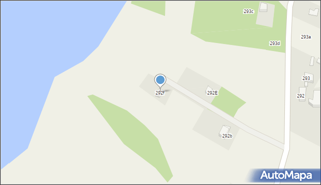 Zajezierze, Zajezierze, 292f, mapa Zajezierze