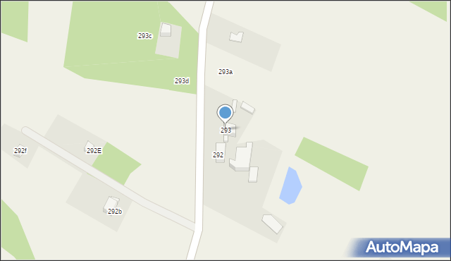 Zajezierze, Zajezierze, 293, mapa Zajezierze