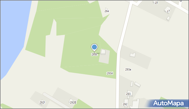 Zajezierze, Zajezierze, 293c, mapa Zajezierze