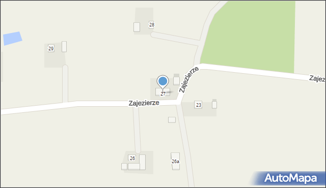 Zajezierze, Zajezierze, 27, mapa Zajezierze