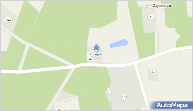 Zajezierze, Zajezierze, 34, mapa Zajezierze