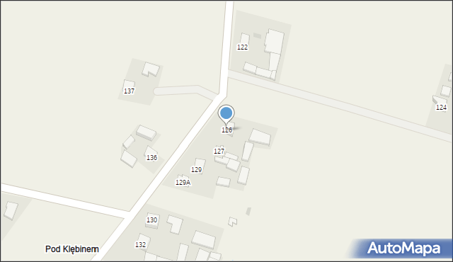 Zajeziorze, Zajeziorze, 126, mapa Zajeziorze