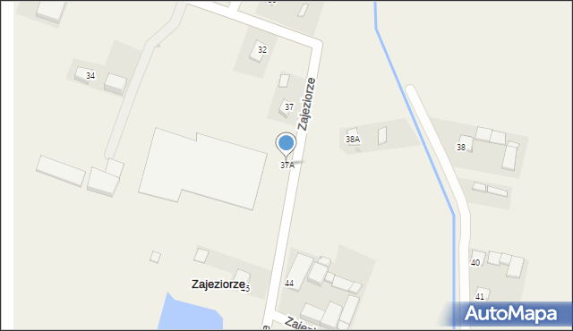 Zajeziorze, Zajeziorze, 37A, mapa Zajeziorze