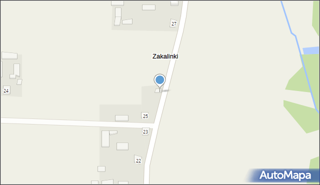 Zakalinki, Zakalinki, 25, mapa Zakalinki