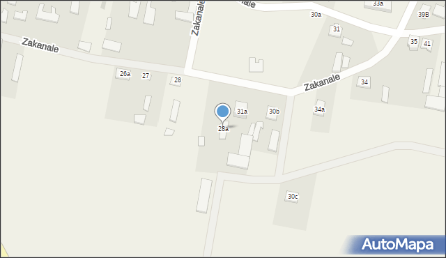 Zakanale, Zakanale, 28a, mapa Zakanale