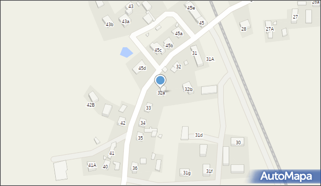 Zakęcie, Zakęcie, 32a, mapa Zakęcie
