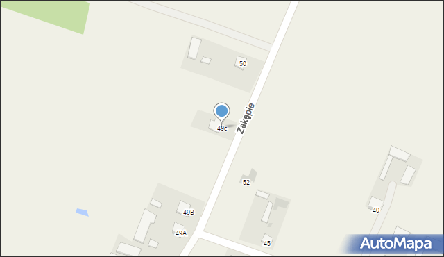Zakępie, Zakępie, 49c, mapa Zakępie