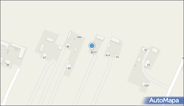 Zakępie, Zakępie, 90, mapa Zakępie
